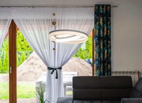 Taras elegancki sufit napinany